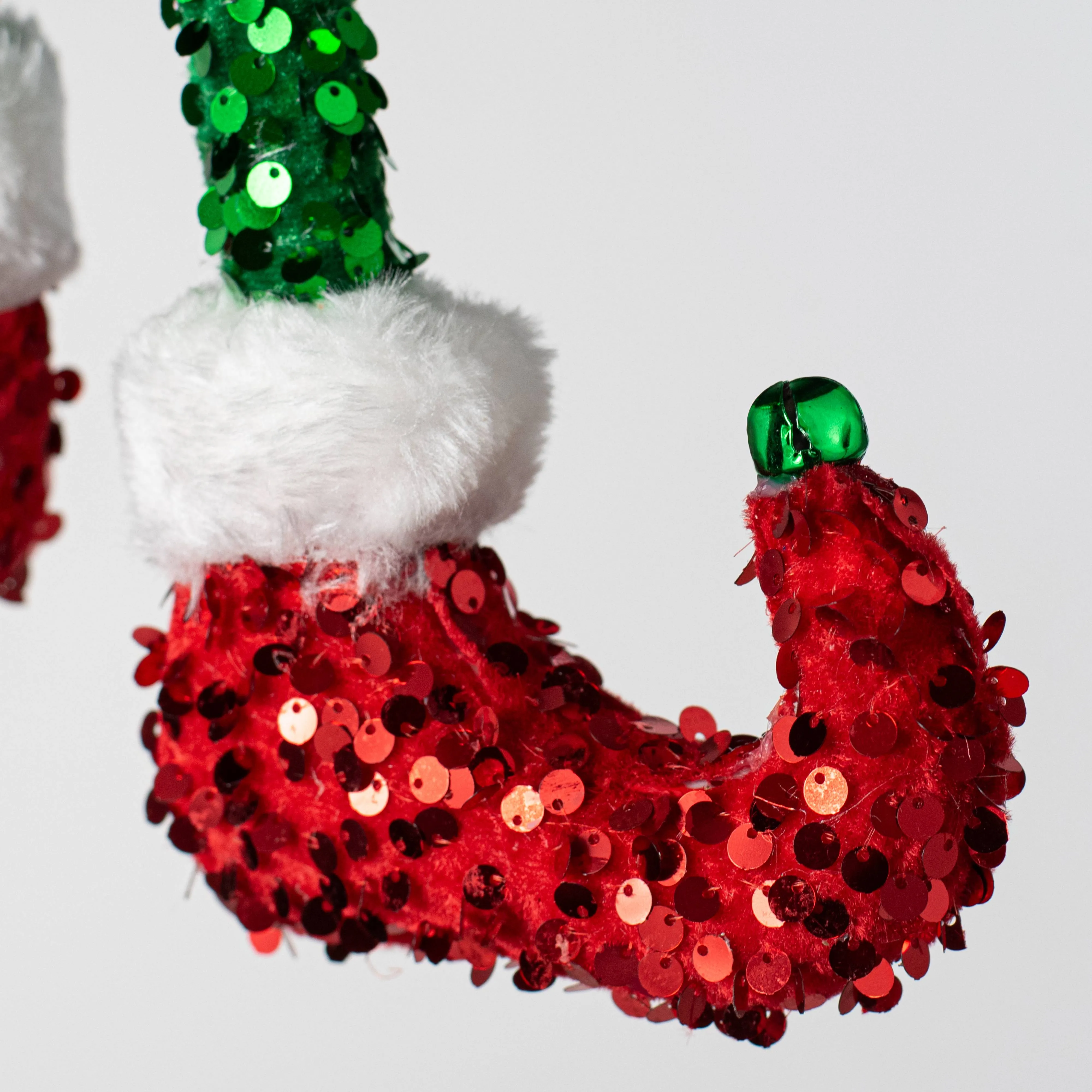 23" Sequin Elf Legs Spray