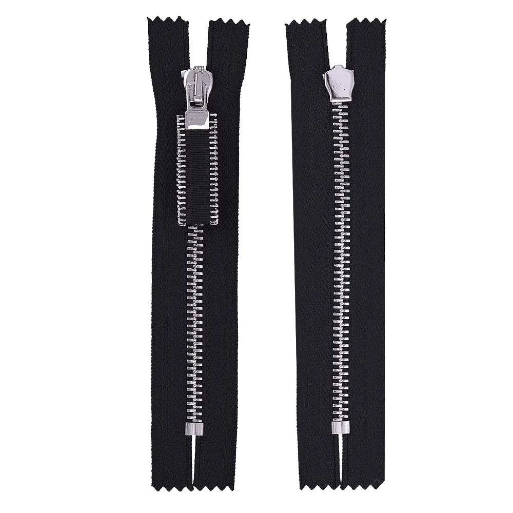 #5 Fancy Silver Metal Teeth Runner Fashionable Zipper for Jackets