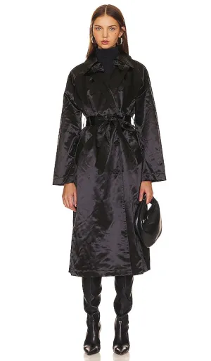ALLSAINTS Elltee Toni Trench in Black