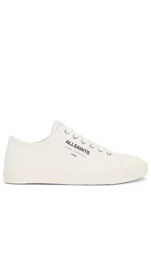 ALLSAINTS Underground Canvas Low Top in White