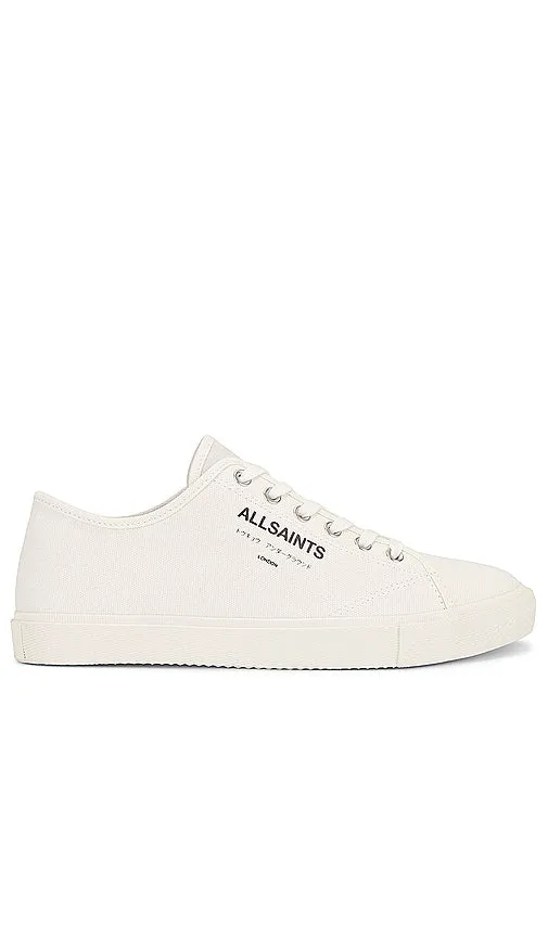 ALLSAINTS Underground Canvas Low Top in White