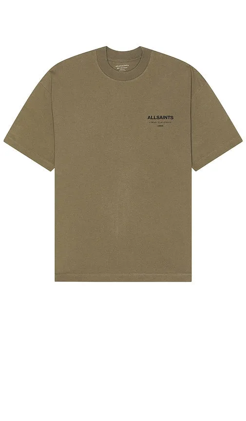 ALLSAINTS Underground Tee in Beige