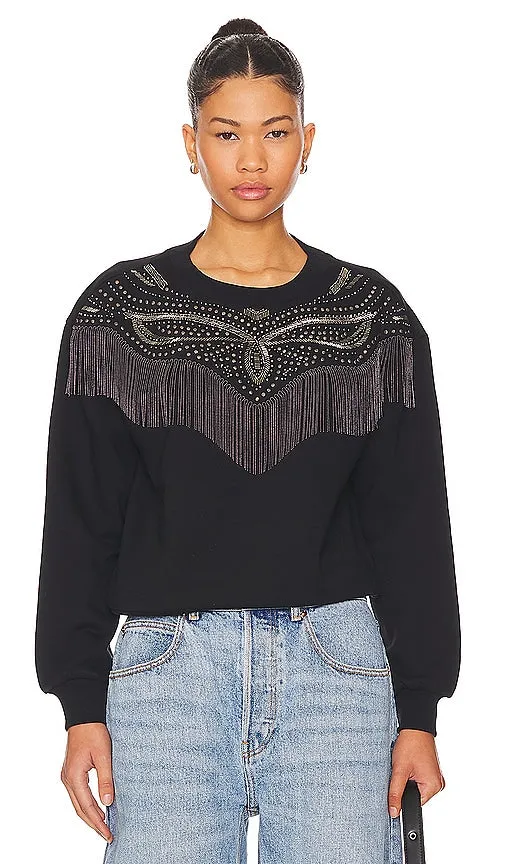 ALLSAINTS Winona Jaine Sweatshirt in Black