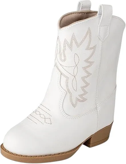 Baby Deer Miller White Cowboy Boot 6205