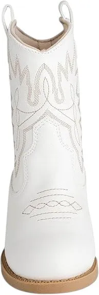 Baby Deer Miller White Cowboy Boot 6205