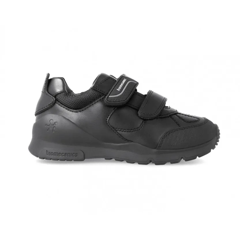Biomecanics Boys School Shoe 211103 Black Leather