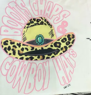 BOOTS CHAPS & COWBOY HATS