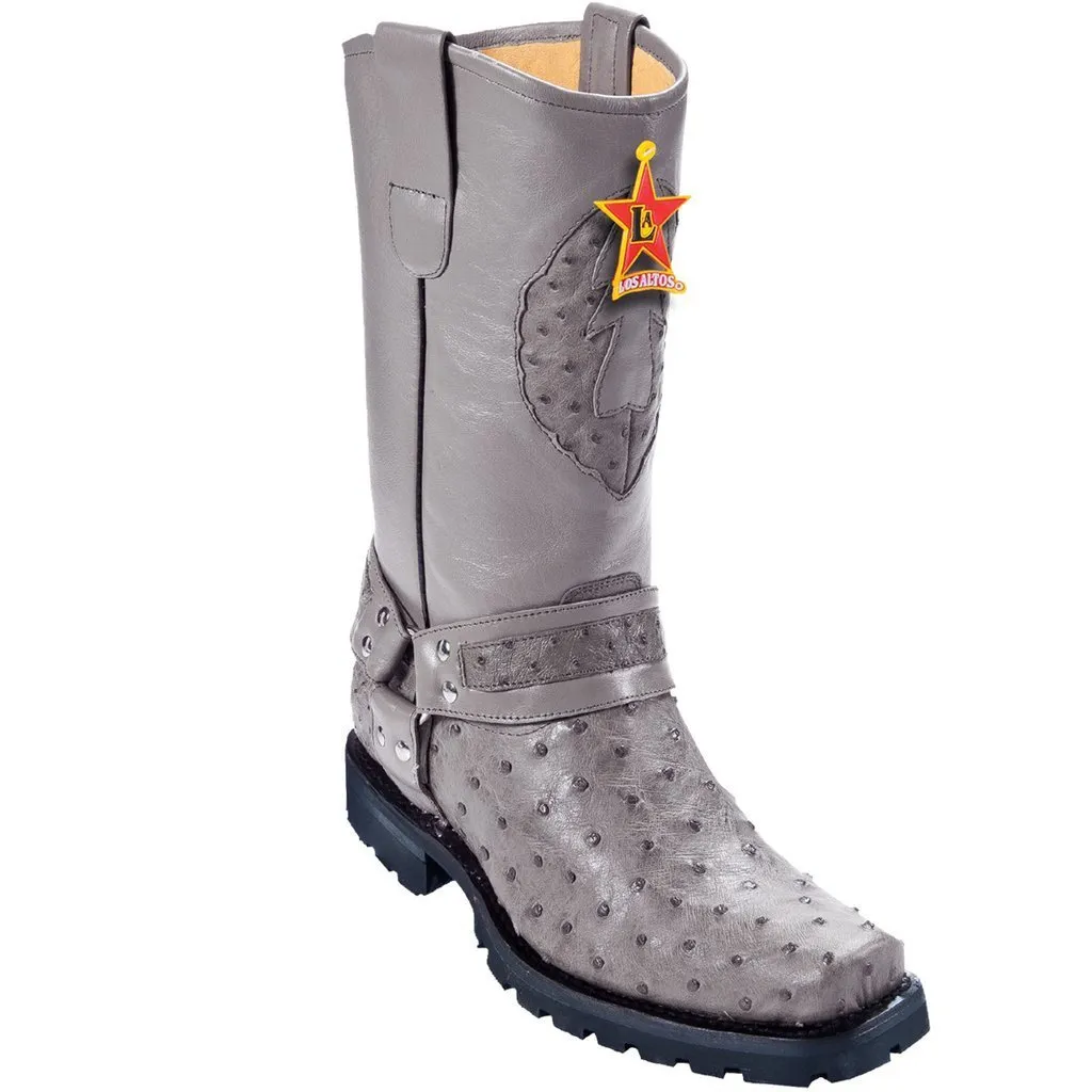 Botas de Avestruz Horma Biker Motociclista LAB-55T03
