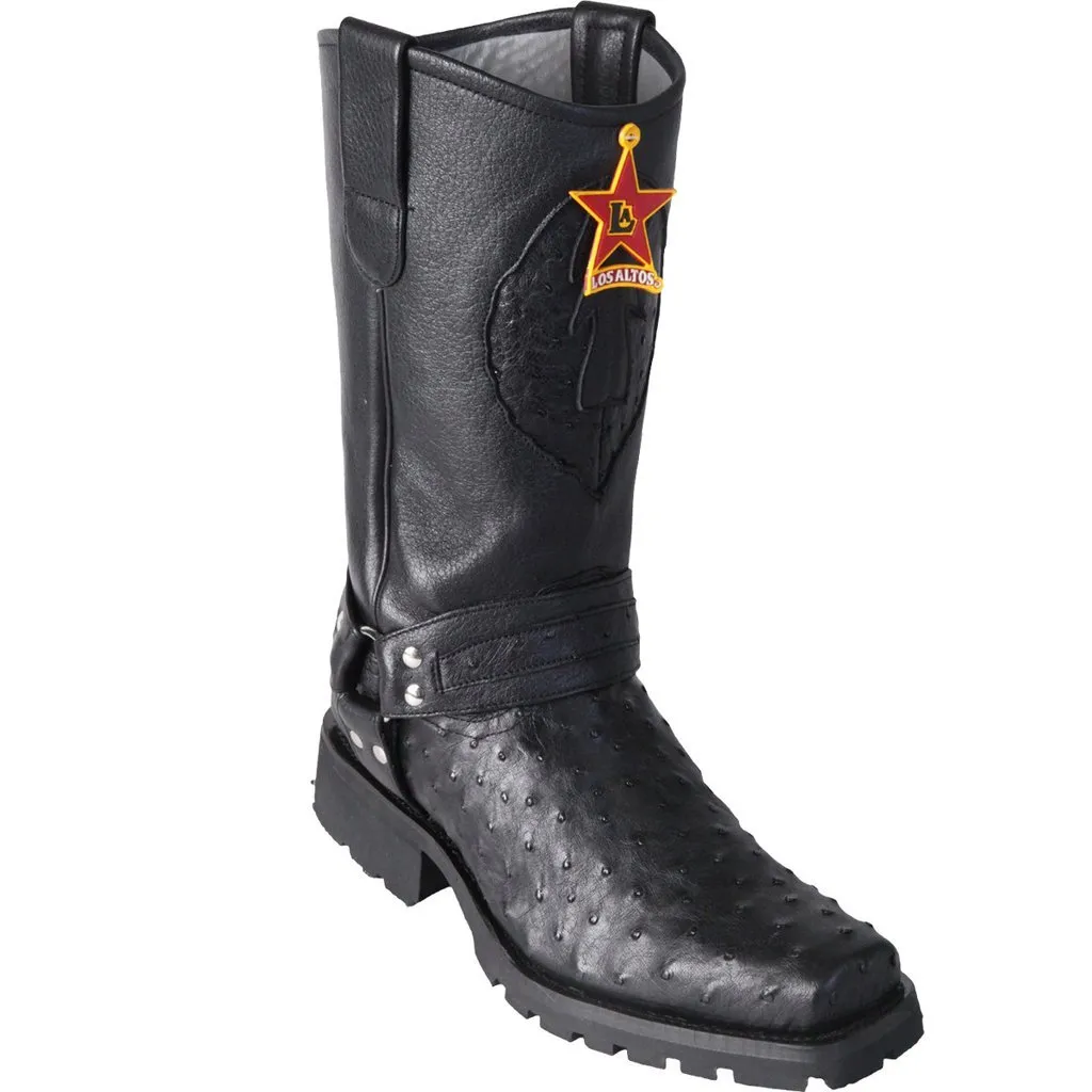 Botas de Avestruz Horma Biker Motociclista LAB-55T03