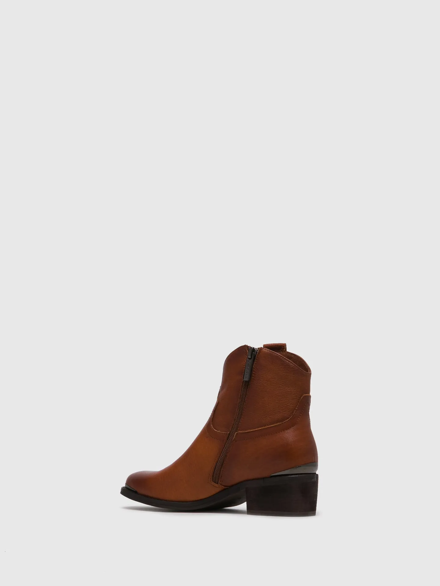 Camel Cowboy Ankle Boots