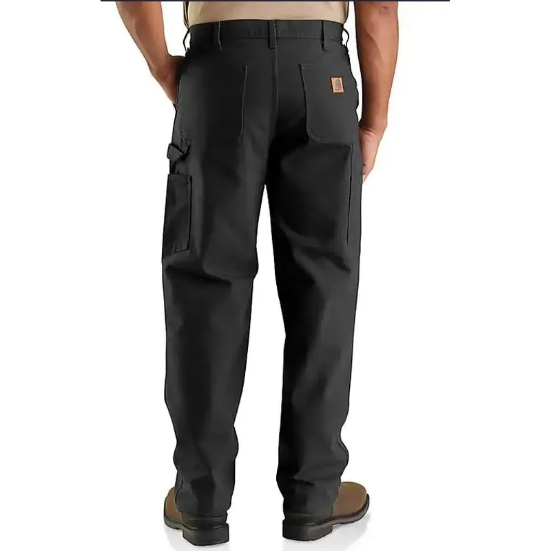 Carhartt® B11-BLK 28X30 Men's Utility Work Pants, 28 Waist, 30 Length, Loose Fit, Black, Cotton