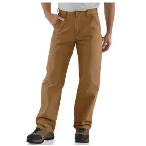 Carhartt® B11-BRN 28X30 Men's Utility Work Pants, 28 Waist, 30 Length, Loose Fit, Brown, Cotton