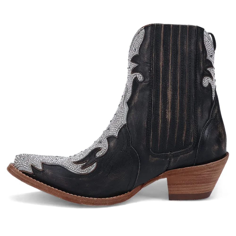 Crystal Snip Toe Cowboy Booties
