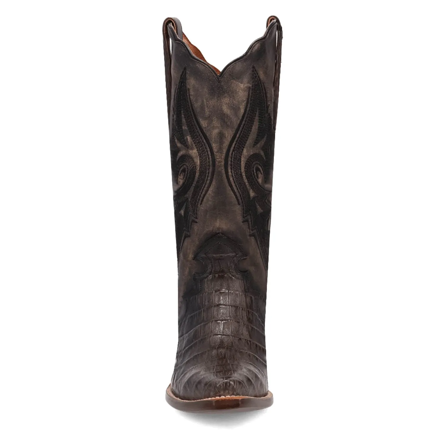 Dan Post Womens Berkeley Black Caiman Cowboy Boots