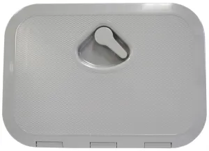 DELUXE MODEL OPENING STORAGE HATCHES - SIZE A, GREY, STANDARD FLUSH TYPE