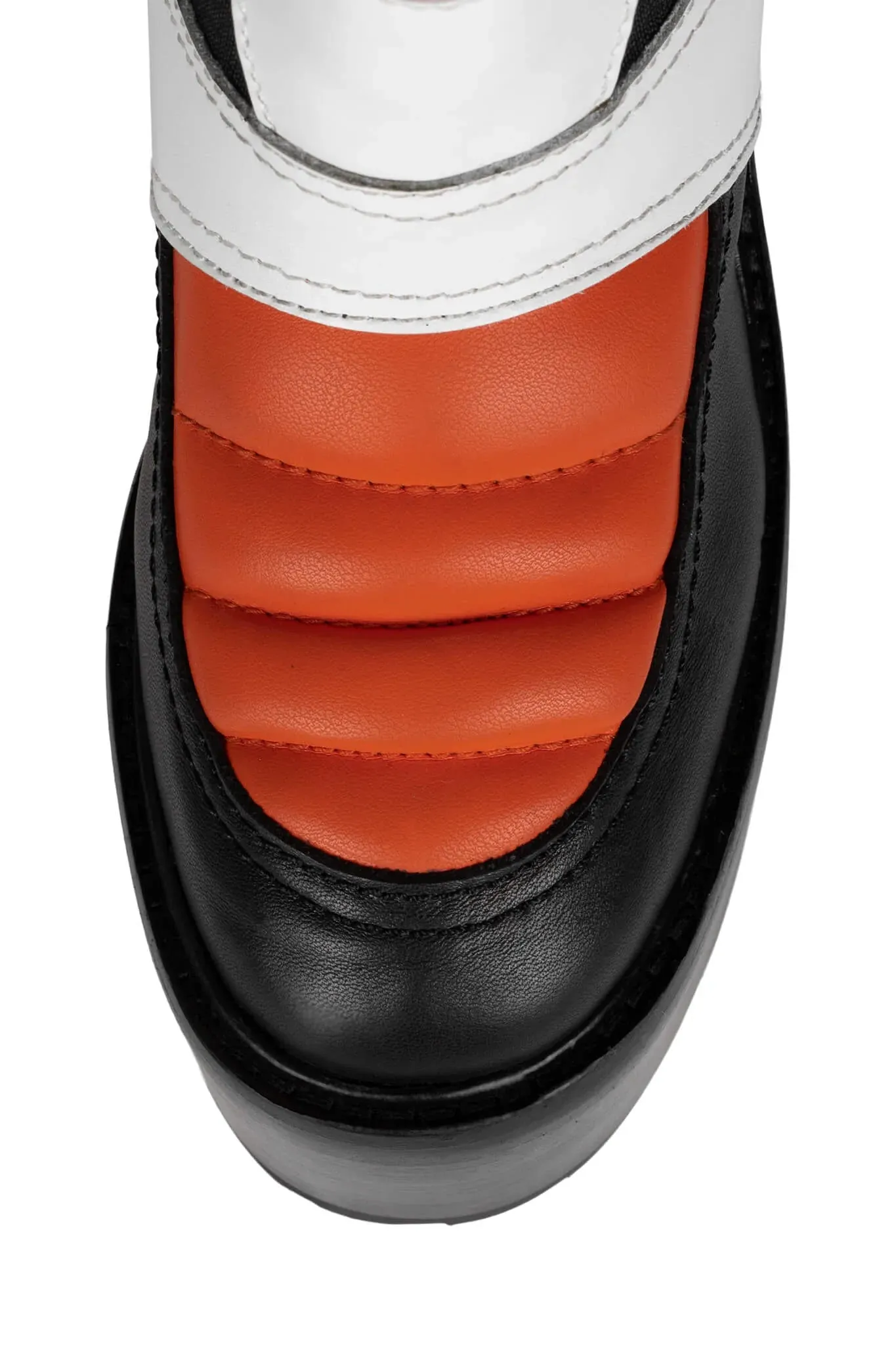 Dirt Bike Boots - Black/Orange/White