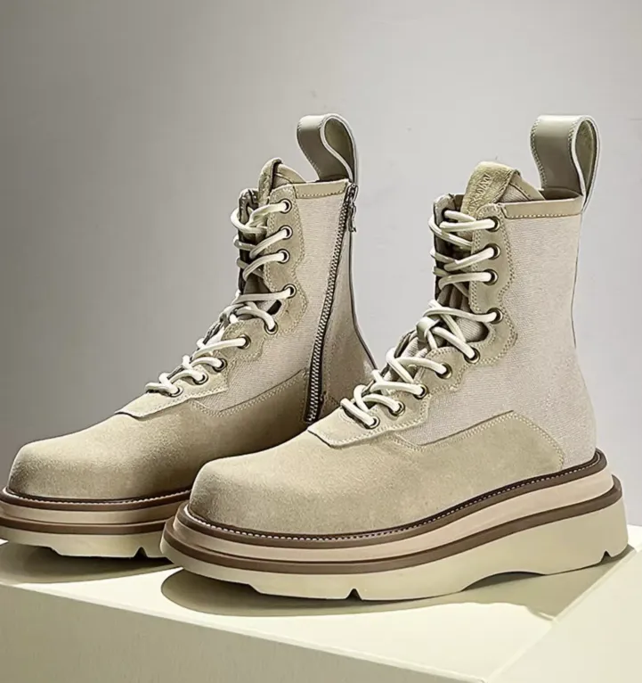 DORDO REJZO CHUNKY SOLE LEATHER BOOTS