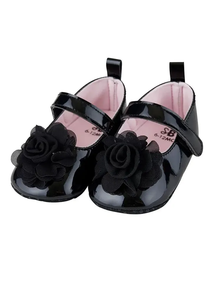 Dress Shoes - Fancy Rose (Size 6-12M)