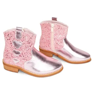 GEORGIA GLITTER HEART BOOTS
