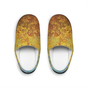 Gold and blue spots - Inovax Women's Indoor Slippers