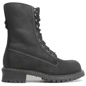 Harley Davidson Bentler 8 Inch Full Grain Leather Women's Mid Calf Biker Boots
