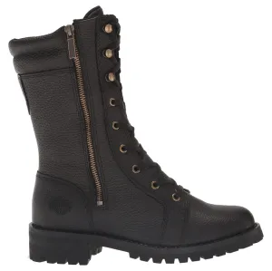 Harley Davidson Nolana Waterproof Full Grain Leather Women's Mid Calf Riding Boots