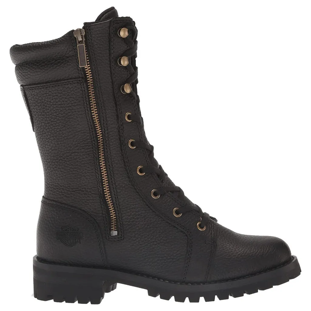 Harley Davidson Nolana Waterproof Full Grain Leather Women's Mid Calf Riding Boots