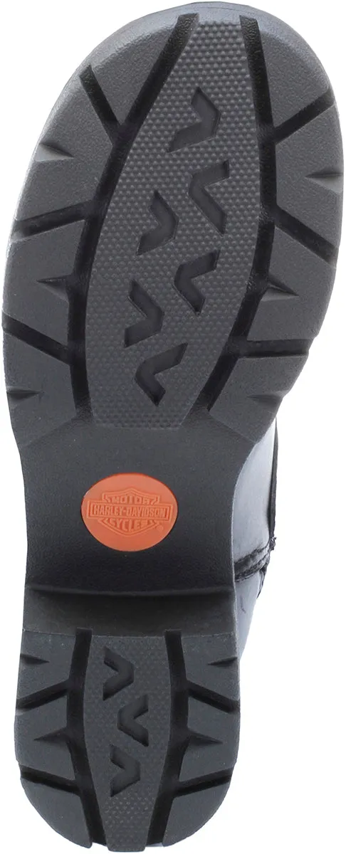 'Harley Davidson' Women's 10" Eda Lace up/Zip Boot - Black