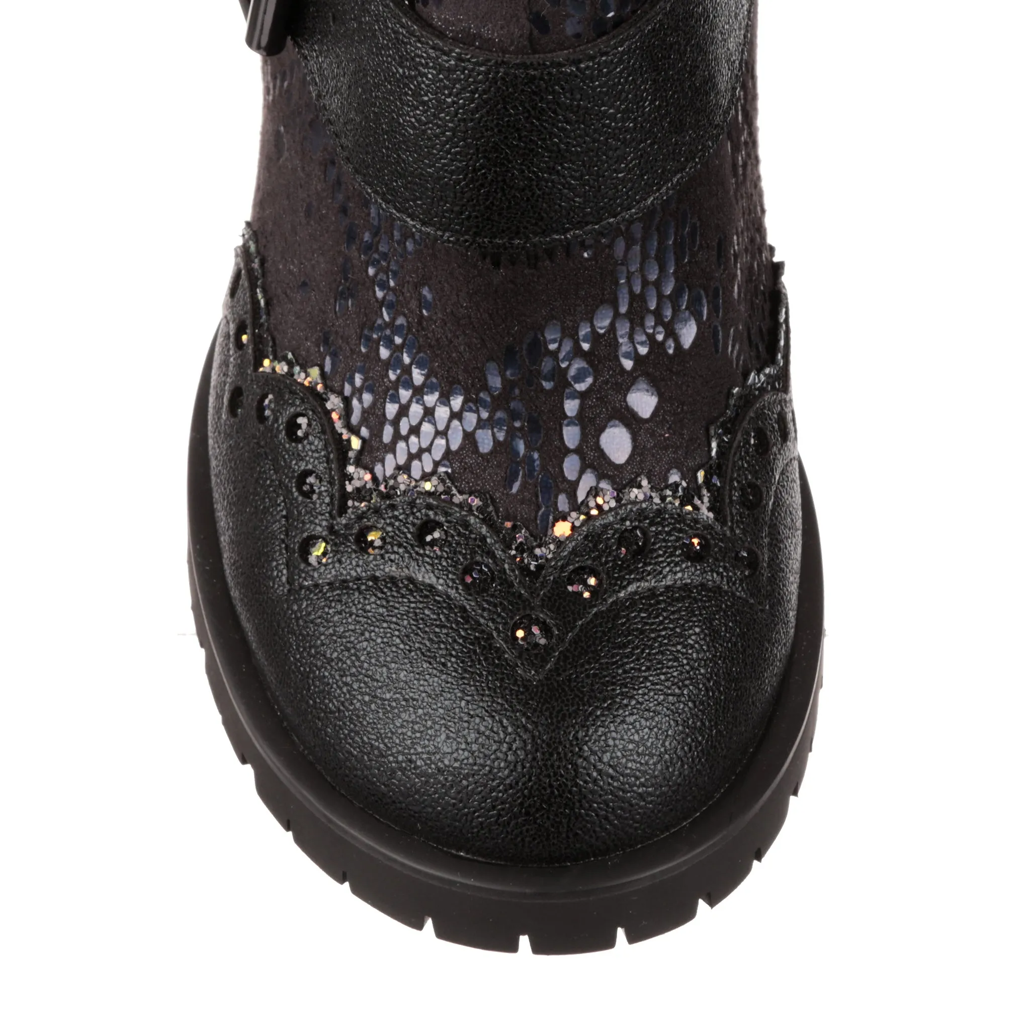 Irregular Choice Womens Buckle Babe Ankle Boots - Black