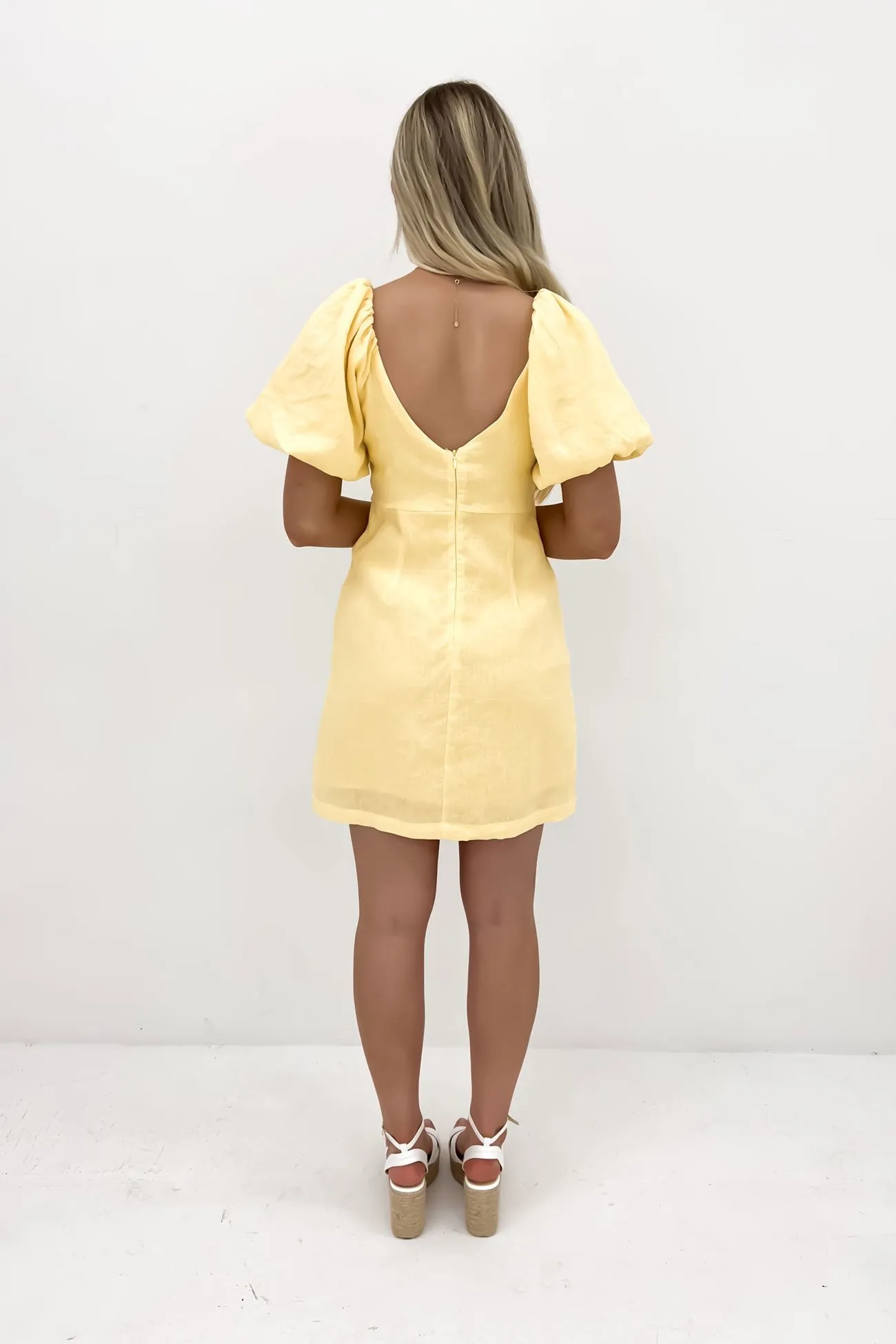 Jordana Mini Dress Yellow