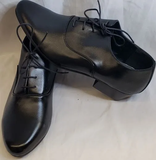 Kolson -- Men's Cuban Heel Dress Oxford -- Black