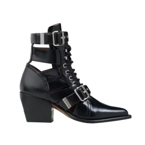 KUNIX Cut Out Biker Ankle Western Cowboy Boots