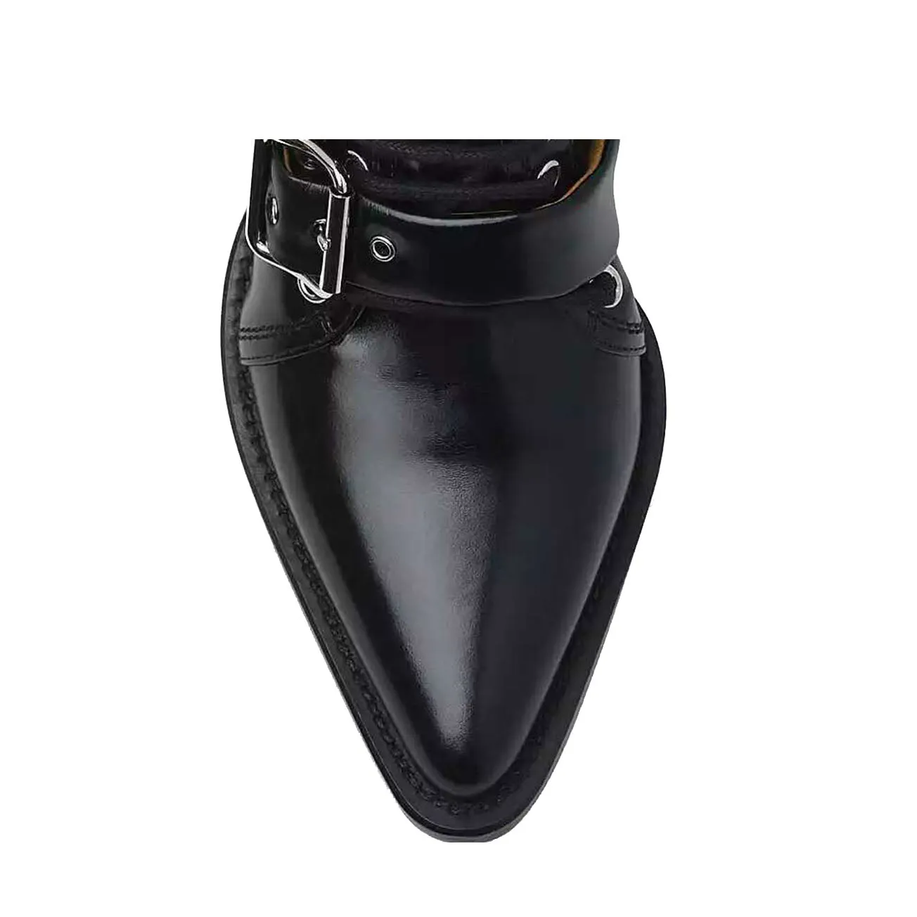 KUNIX Cut Out Biker Ankle Western Cowboy Boots