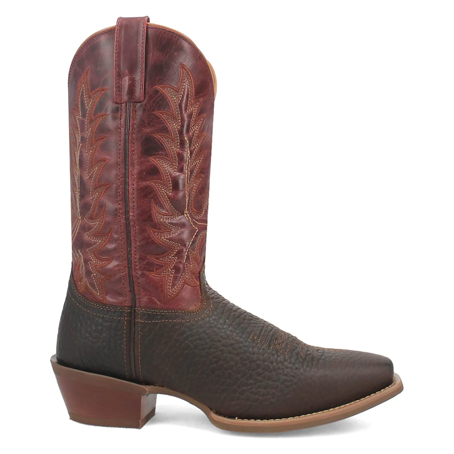 Laredo Mens Kent Brown/Red Leather Work Cowboy Boots