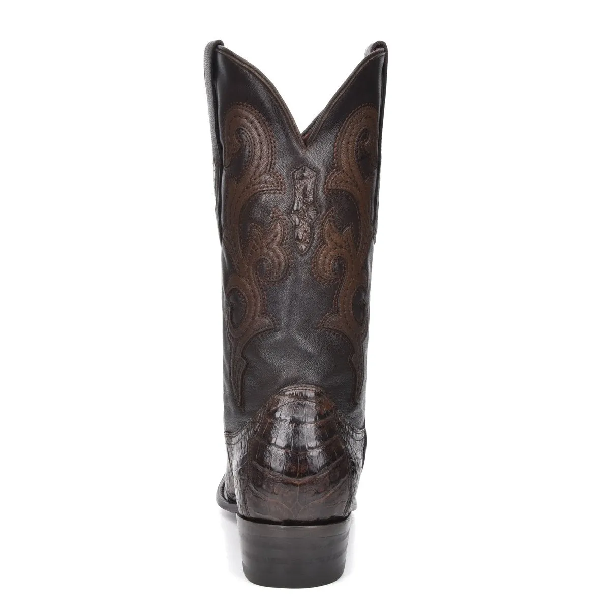 M2144 - Montana brown dress cowboy caiman boots for men