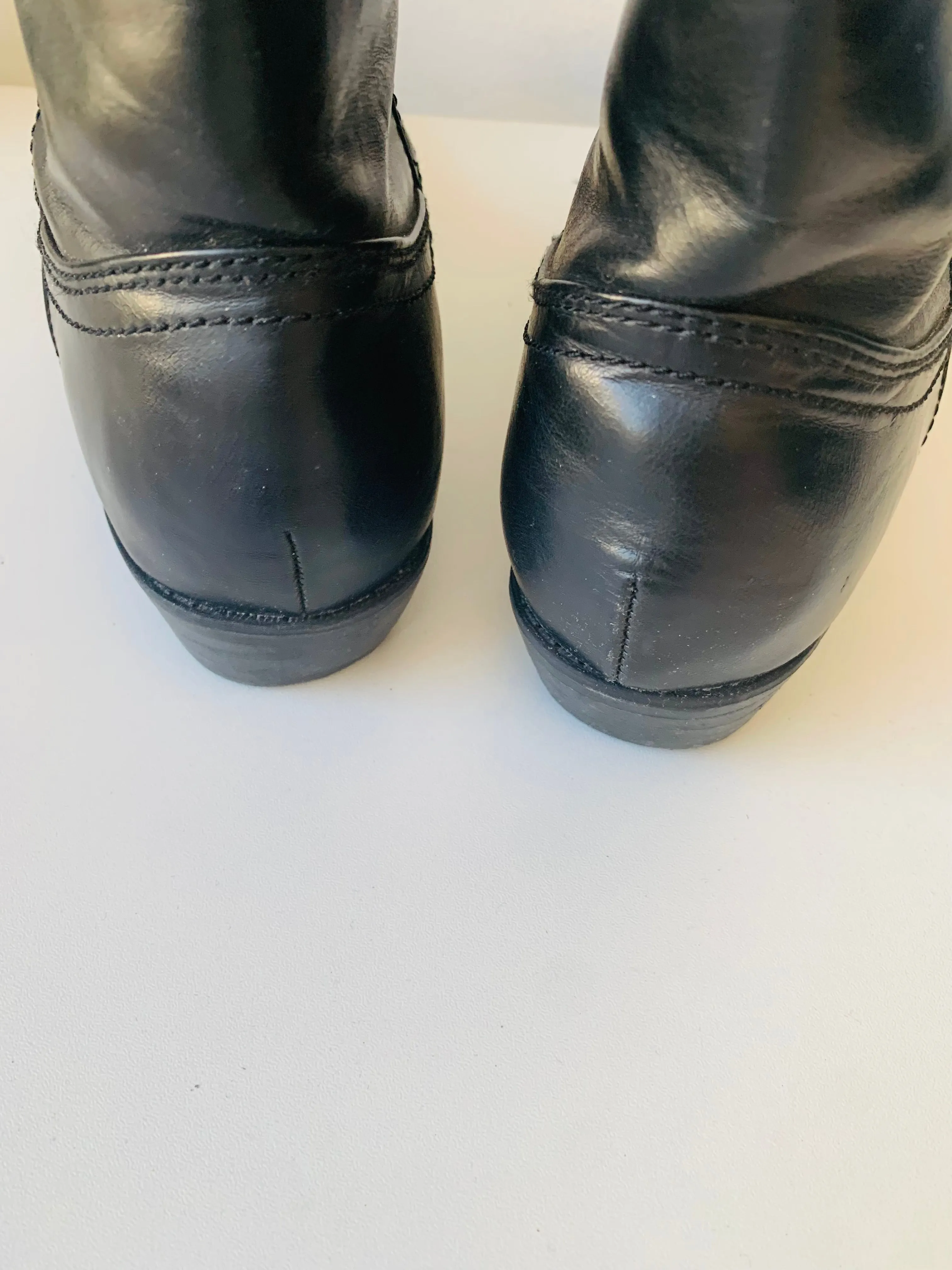 Madden Girl Stirrup Black Cowboy Boots Size 9