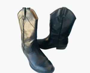 Madden Girl Stirrup Black Cowboy Boots Size 9