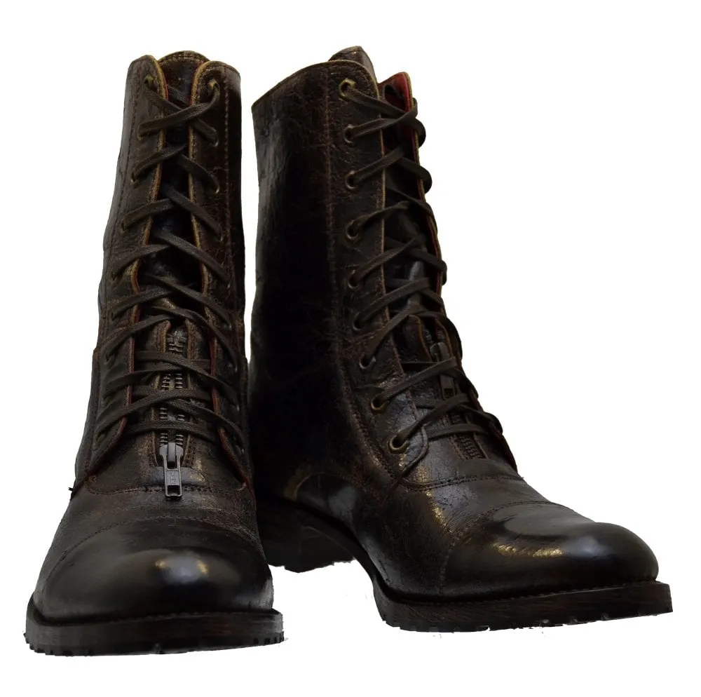 Men's Biker Boots Sendra 12663 Brown Vintage Leather available size 45