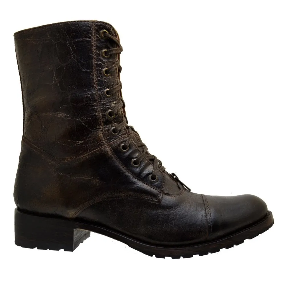 Men's Biker Boots Sendra 12663 Brown Vintage Leather available size 45