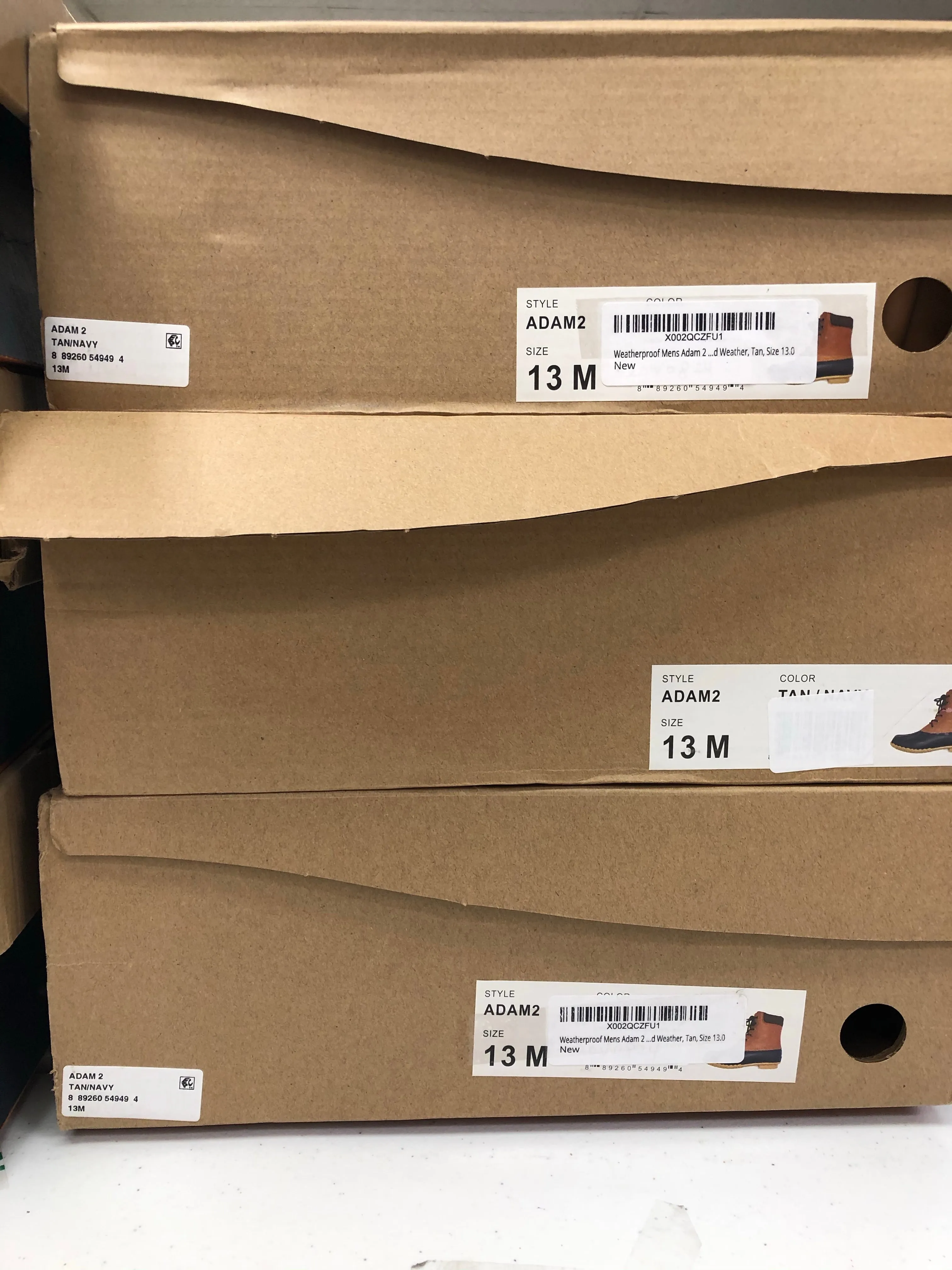 Men's Shoes Boots Wholesale Lot, WEATHERPROOF, 6 items, Shelf Pulls, MSRP $495