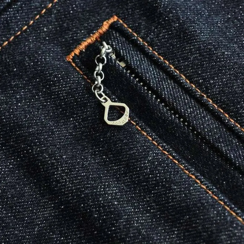 Mens slim riding jean jacket