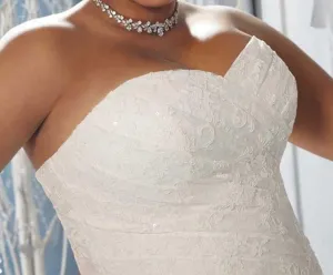 Mermaid Sweetheart Lace Wedding Dress at Bling Brides Bouquet online Bridal Store