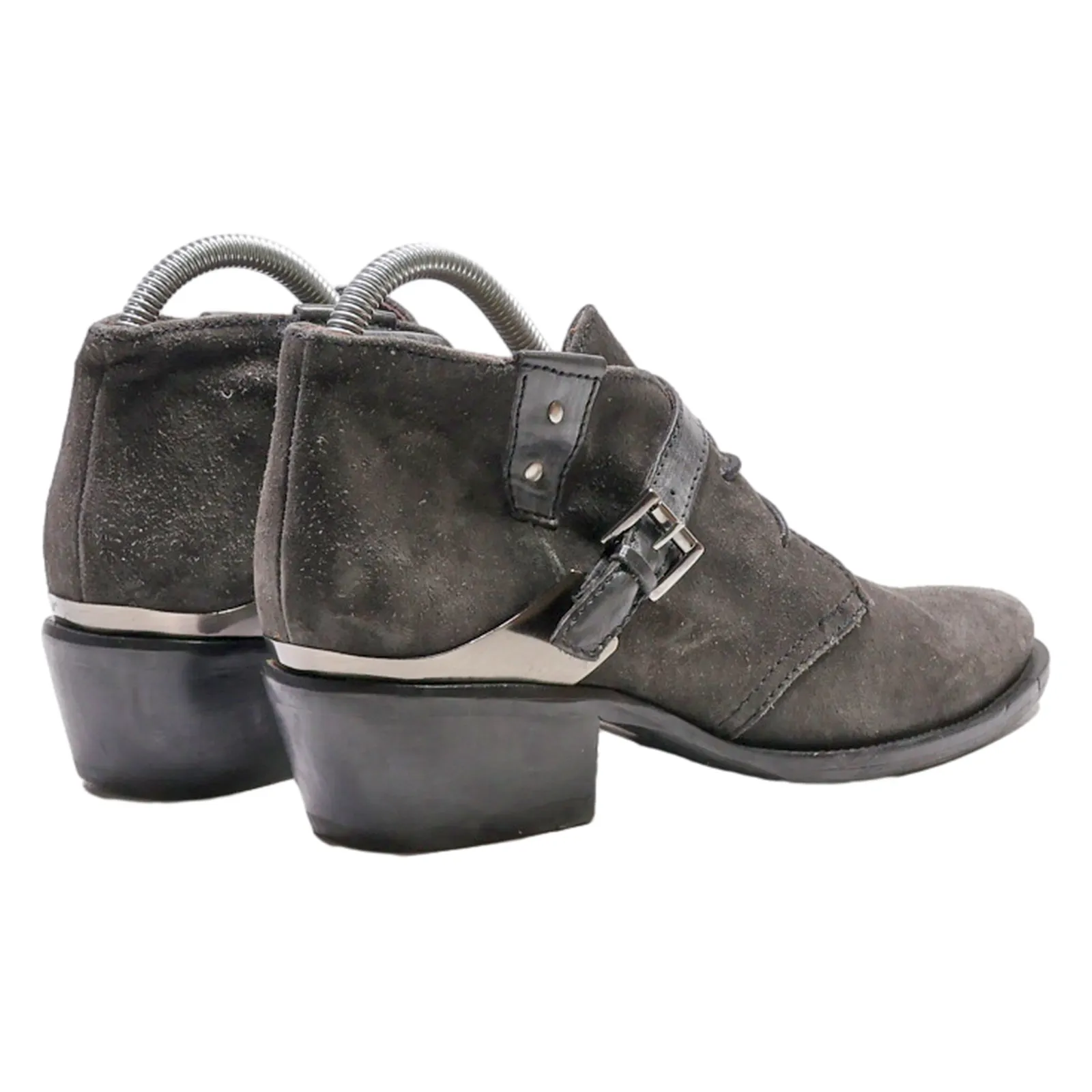 MURATTI Biker Boots Grey Suede Womens UK 5