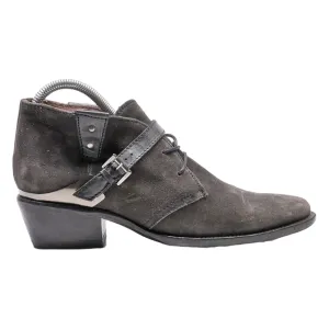 MURATTI Biker Boots Grey Suede Womens UK 5