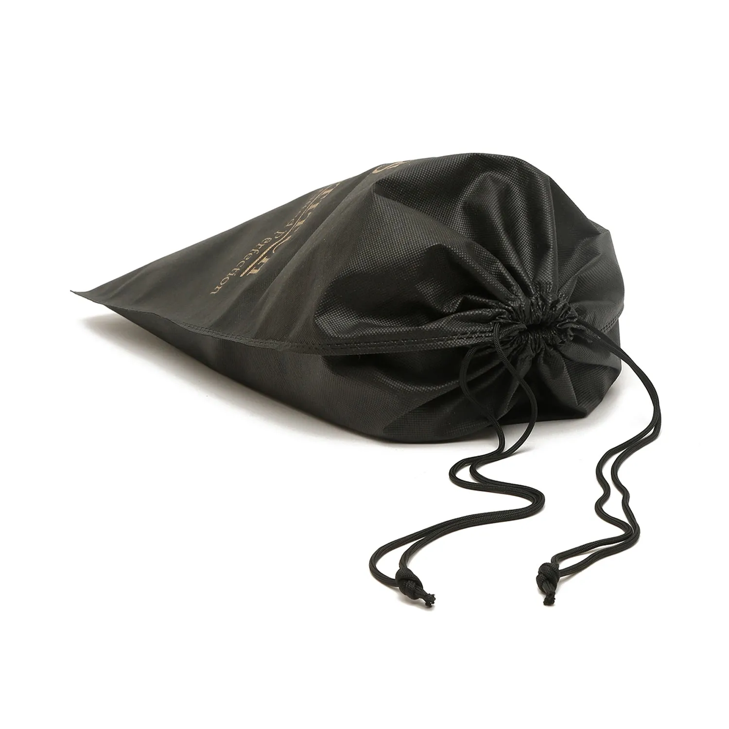 Non Woven Shoe Bag Pack Of  12 Black & Beige Plain