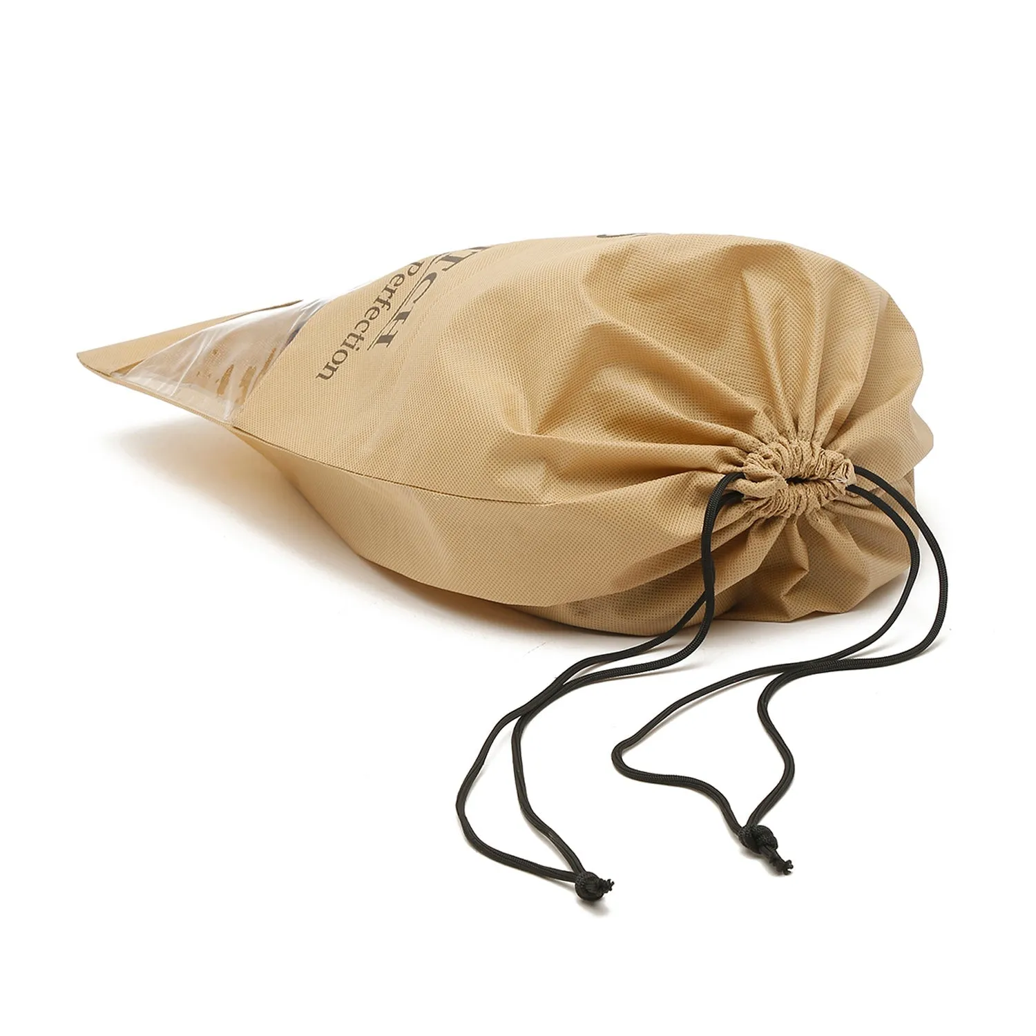 Non Woven Shoe Bag Pack Of  24 Black & Beige Plain