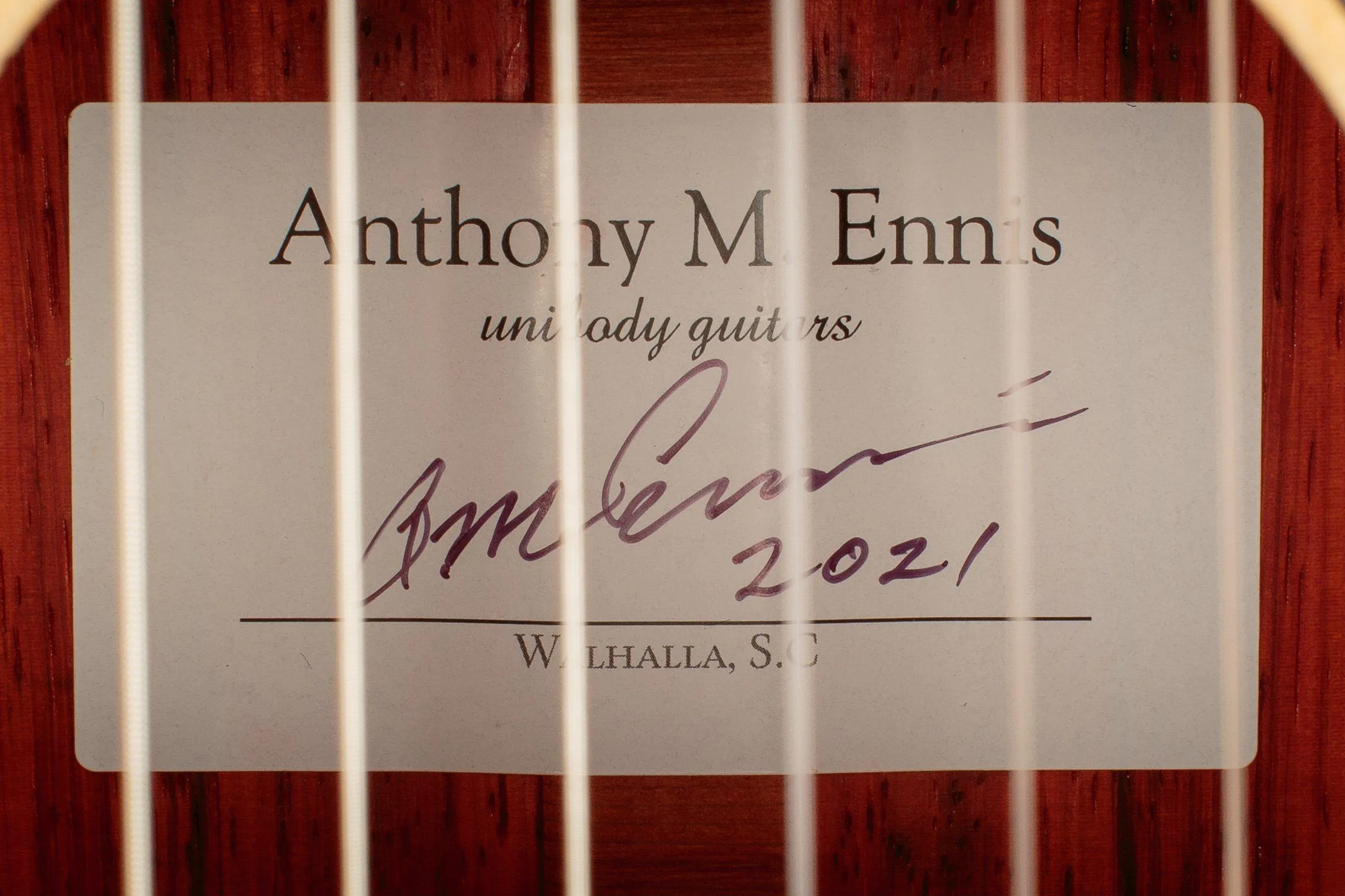 Tony Ennis Classical Guitar, The X-1: Padauk & Spruce - SOLD