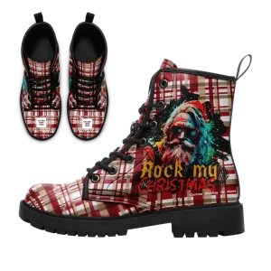 Unique Gift,Personalized Christmas Boots, Custom Xmas Fashion Boots, Jolly and Bright Christmas Gift