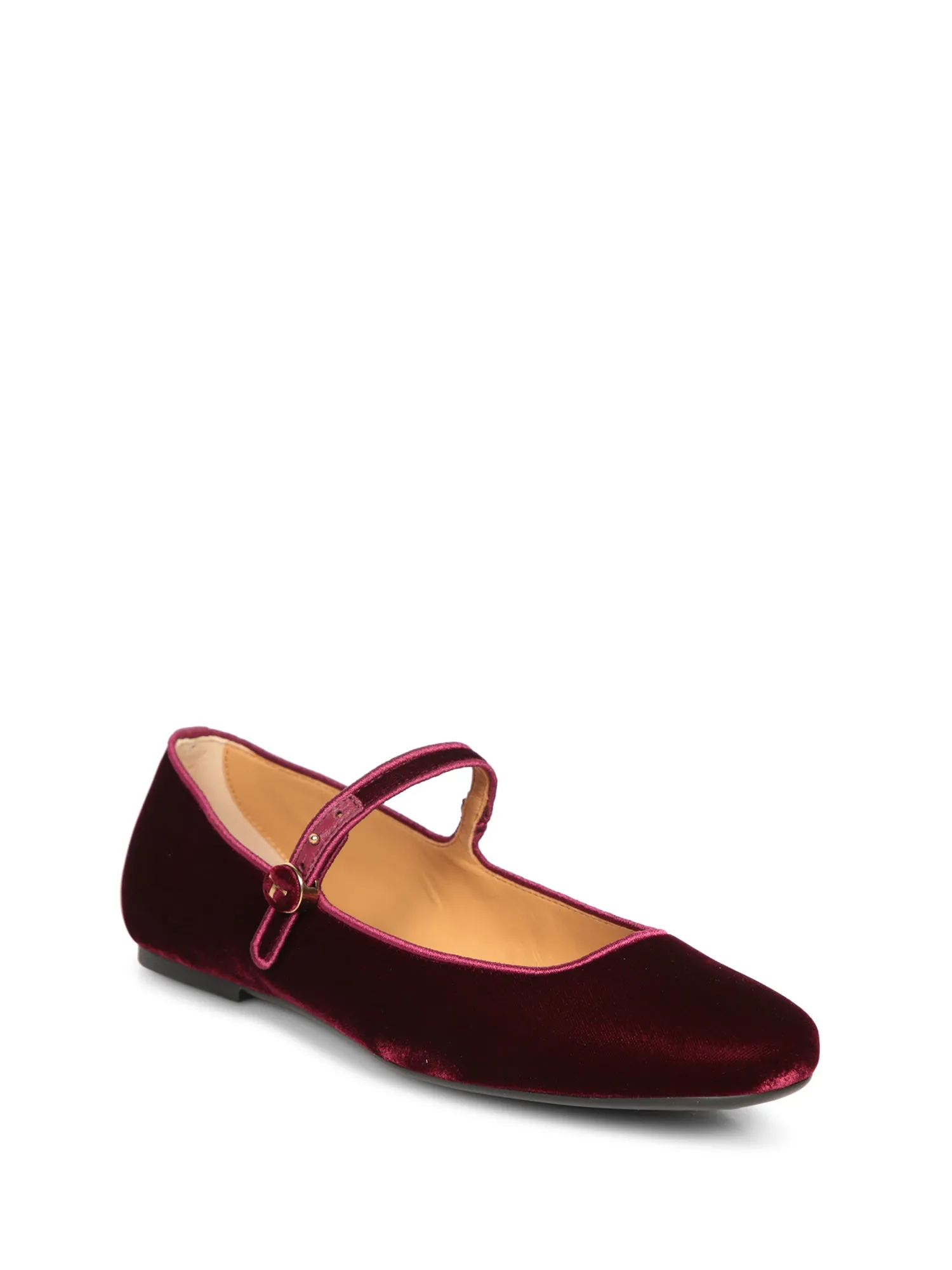 Velvet Ballerinas in Bordeaux