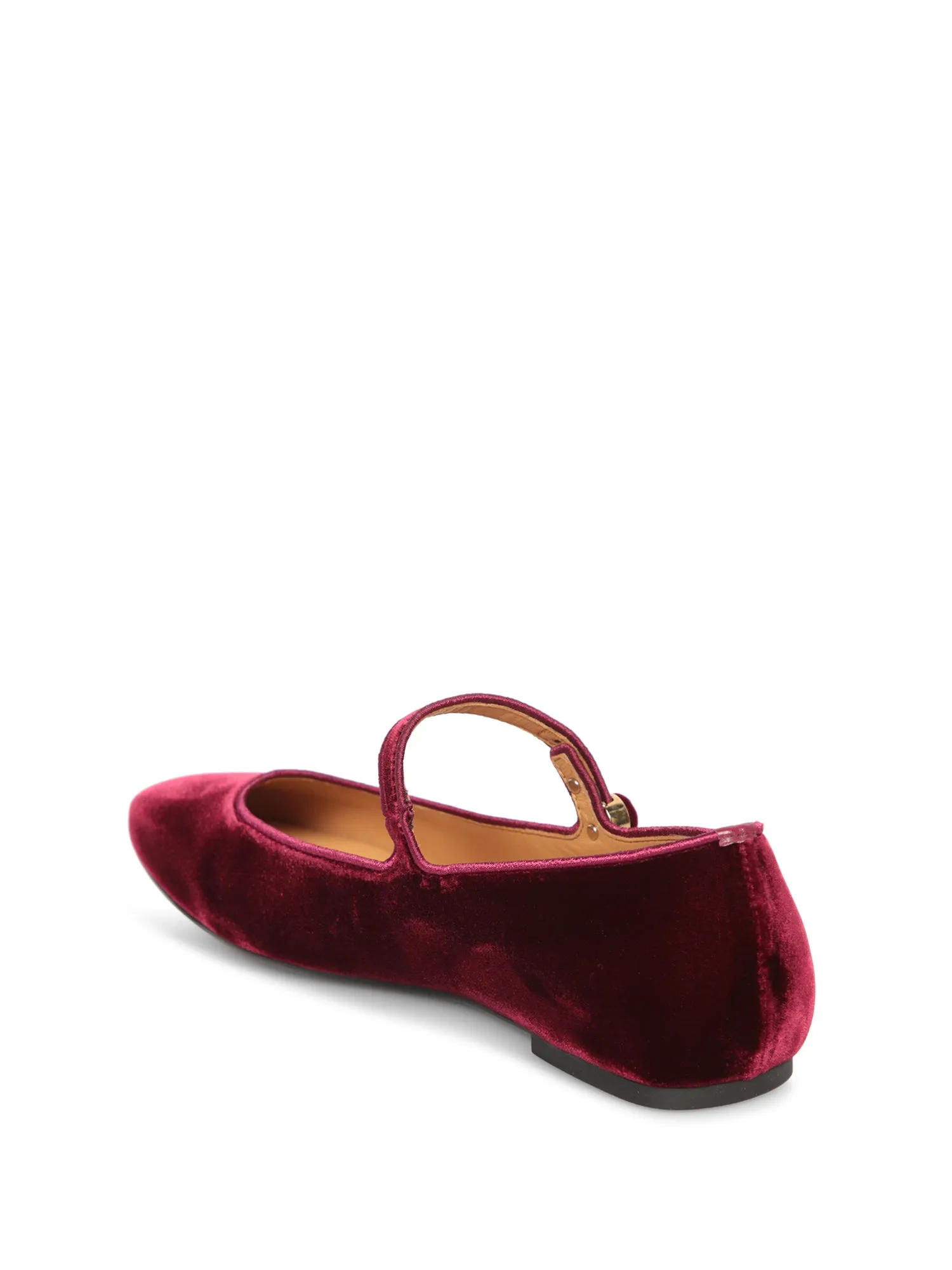 Velvet Ballerinas in Bordeaux